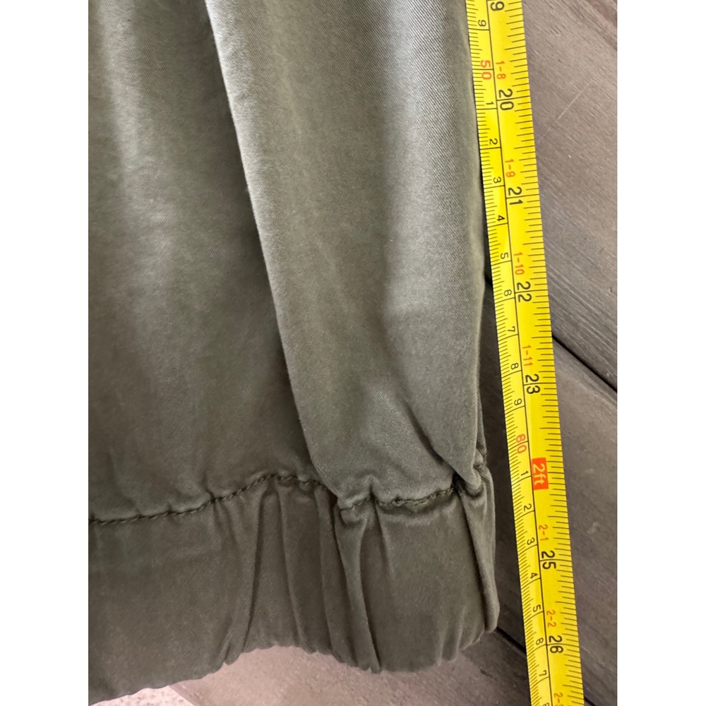 Anthropologie Olive Green Utility Tech Jogger Pants Contrast Stripe Womens 18W - Picture 9 of 11